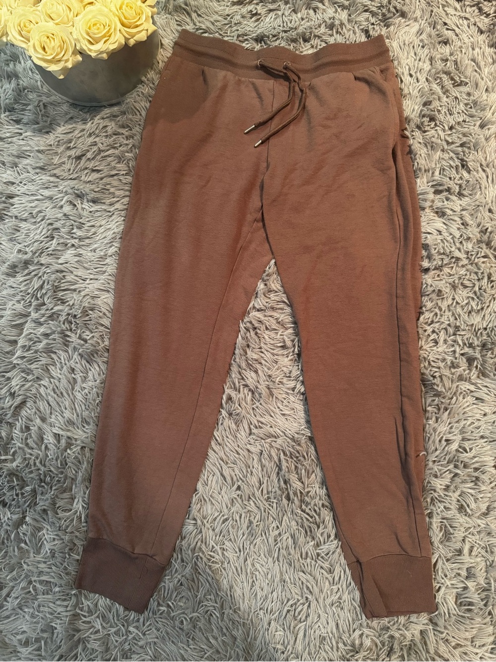 90 Degree By Reflex Mauve Brown Lounge Joggers